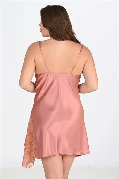 AmoraSecret AmoraSecret Büyük Beden Bakır Gecelik  2109 - 2