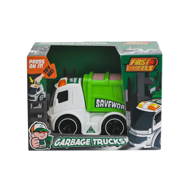 TOYZ DÜKKANIM ER-244 Fast Wheels Çöp Kamyonu Kız Erkek Çocuk Oyuncak Eğitici Oyuncaklar ürün görseli