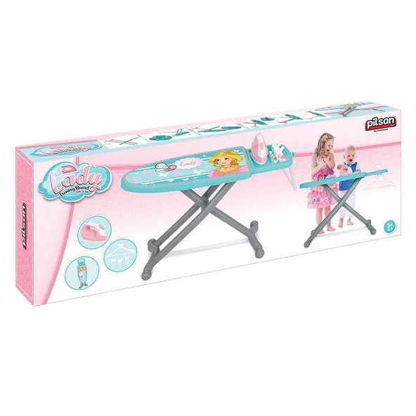 TOYZ DÜKKANIM 03 188 Pilsan Lady Ütü Masası Kız Erkek Çocuk Oyuncak Eğitici Oyuncaklar - 3