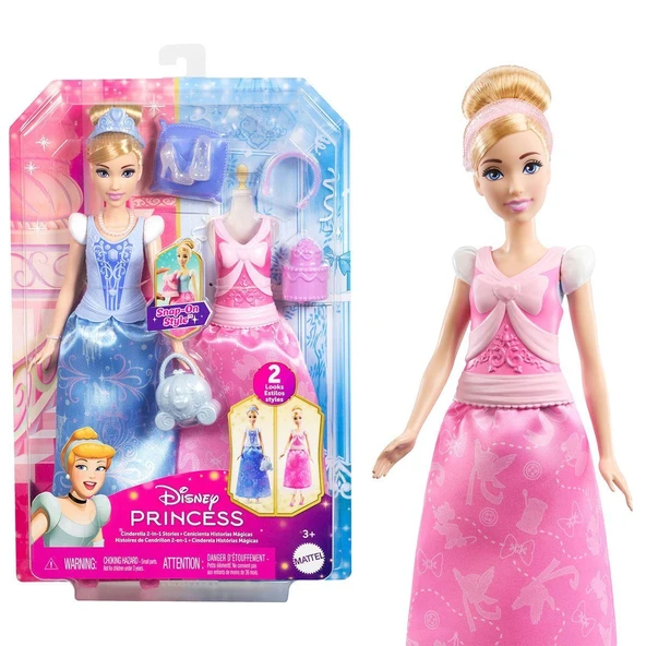 TOYZ DÜKKANIM JCR95 Disney Prenses Cinderella ile Moda Eğlencesi Kız Erkek Çocuk Oyuncak Eğitici Oyuncaklar ürün görseli 1