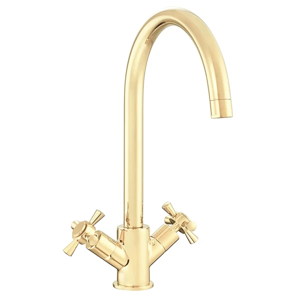 Eca Quadrille Eviye Batarya Kuğu Borulu Altın Görünümlü