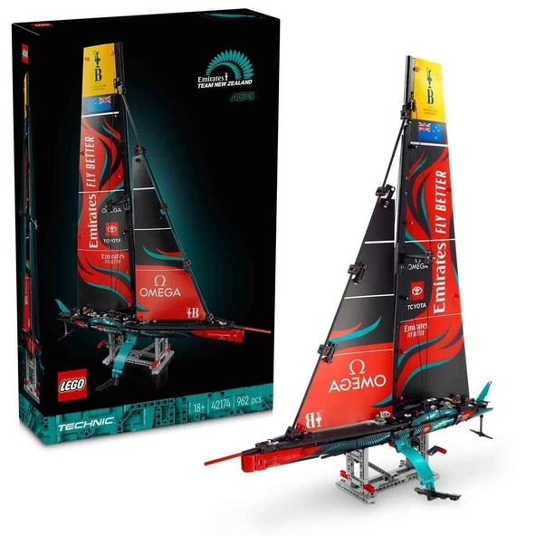 TOYZ DÜKKANIM 42174 Lego Technic Emirates Team New Zealand AC75 Yat 962 parça +18 yaş Kız Erkek Çocuk Oyuncak Eğit ürün görseli 1