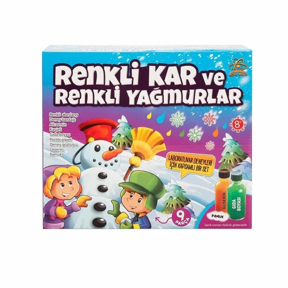 TOYZ DÜKKANIM Renkli Kar ve Renkli Yağmurlar Bilim Seti Kız Erkek Çocuk Oyuncak Eğitici Oyuncaklar - Resim 2