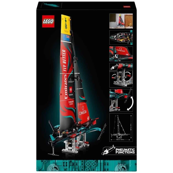 TOYZ DÜKKANIM 42174 Lego Technic Emirates Team New Zealand AC75 Yat 962 parça +18 yaş Kız Erkek Çocuk Oyuncak Eğit - Resim 2