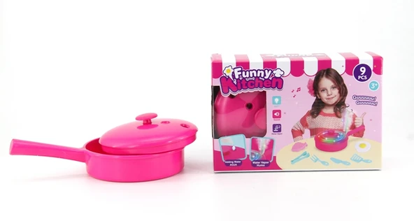 TOYZ DÜKKANIM 018-72 BUHARLI TAVA MUTFAK SETİ -BRL Kız Erkek Çocuk Oyuncak Eğitici Oyuncaklar