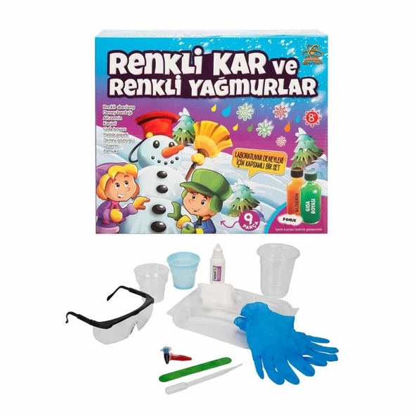 TOYZ DÜKKANIM Renkli Kar ve Renkli Yağmurlar Bilim Seti Kız Erkek Çocuk Oyuncak Eğitici Oyuncaklar ürün görseli
