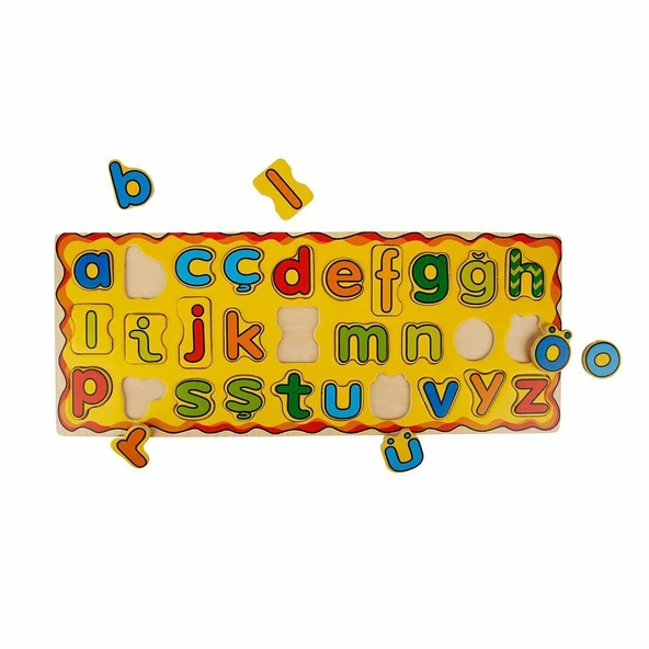 TOYZ DÜKKANIM 6305 SUN-TOB-WOO-TAHTA BULTAK HARFLER KÇK BYK 2A Kız Erkek Çocuk Oyuncak Eğitici Oyuncaklar - 3
