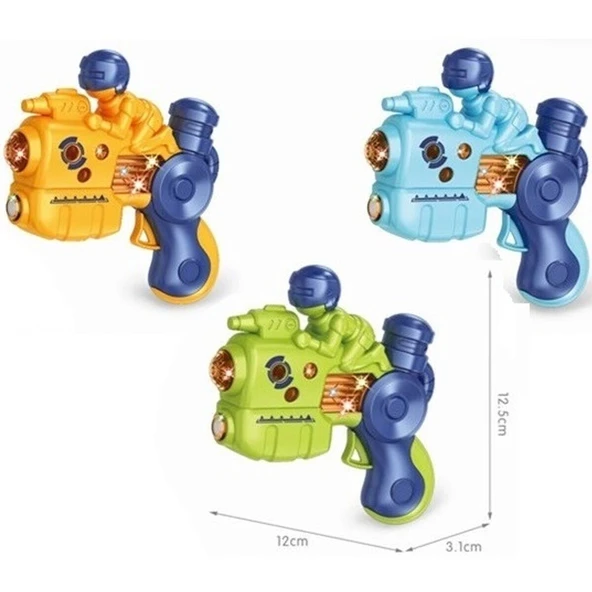 TOYZ DÜKKANIM MXT-317- Vardem Işıklı ve Sesli Projeksiyonlu Adamlı Tabanca -1adet stokta olan gönderilir Kız Erkek - 1
