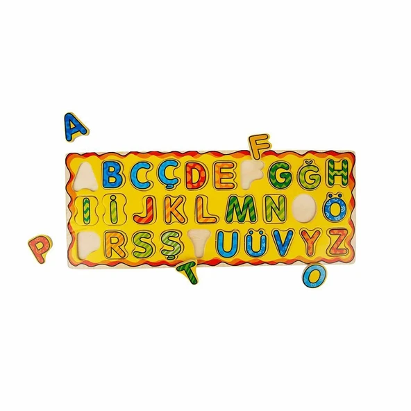 TOYZ DÜKKANIM 6305 SUN-TOB-WOO-TAHTA BULTAK HARFLER KÇK BYK 2A Kız Erkek Çocuk Oyuncak Eğitici Oyuncaklar - 2