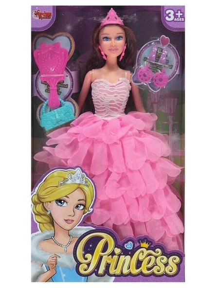 TOYZ DÜKKANIM KUTULU PRENSES BEBEK 40CM -SLH Kız Erkek Çocuk Oyuncak Eğitici Oyuncaklar - 1
