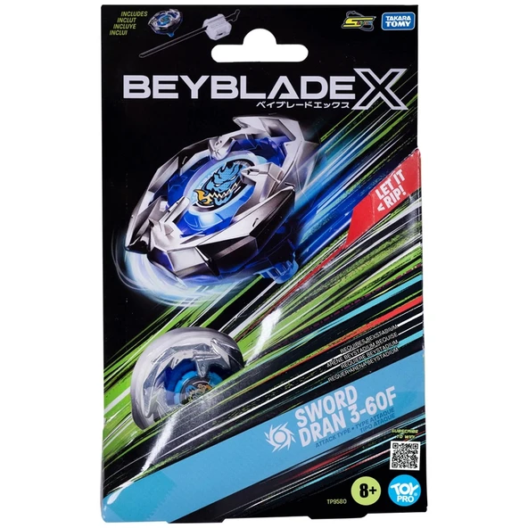TOYZ DÜKKANIM Beyblade 1'li Set Sword Dran 3-60F Kız Erkek Çocuk Oyuncak Eğitici Oyuncaklar - Resim 2