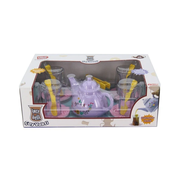 TOYZ DÜKKANIM URT011-001 KUTULU İNCE BELLİ ÇAY VAKTİ Kız Erkek Çocuk Oyuncak Eğitici Oyuncaklar