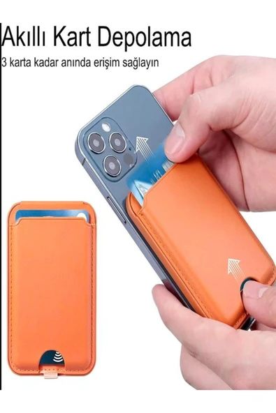 DEANB Apple Find My Uyumlu Gerçek Deri Magsafe Cüzdan – Mfi Lisanslı Akıllı Takip Özellikli Kartlık Unisex - 2