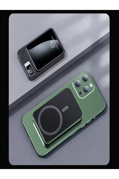 çelikwork inspiring technology 10000mh Kablolu 22.5w Iphone Magsafe 15w Elektronik Taşınabilir Batarya Powerbank Telefon Şarj Aleti - Resim 4