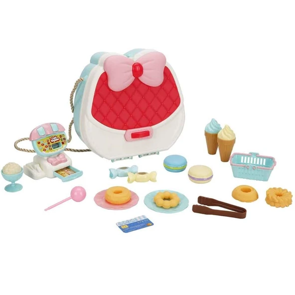 TOYZ DÜKKANIM MUTFAK SET TATLI YAPIM SETİ PLSTK ÇANTA Kız Erkek Çocuk Oyuncak Eğitici Oyuncaklar - 3