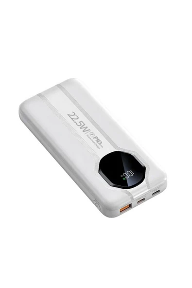 ÇELİKWORK 5in1 10.000mah 22,5w Hızlı Şarj Powerbank - 2 Usb, Lightning & Type-c Kablı Taşınabilir Şarj Cihazı - 1