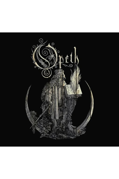 Faith Opeth Müzik Grubu Baskılı Unisex %100 Pamuk Kapüşonlu Siyah Sweatshirt - 2
