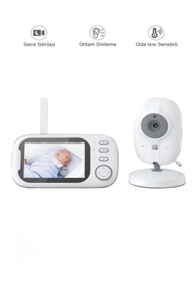 DEANB Monitörlü Akıllı Bebek Kamerası – Full HD Smart IP Telsiz Güvenlik Kamerası ve Monitör - 8