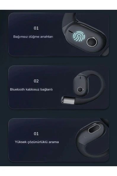 DEANB Fb7 400mah Biyomimetik Tasarımlı Stereo Bluetooth 5.3 Kablosuz Hd Kablosuz Dokunmatik Tws Kulaklık - 6