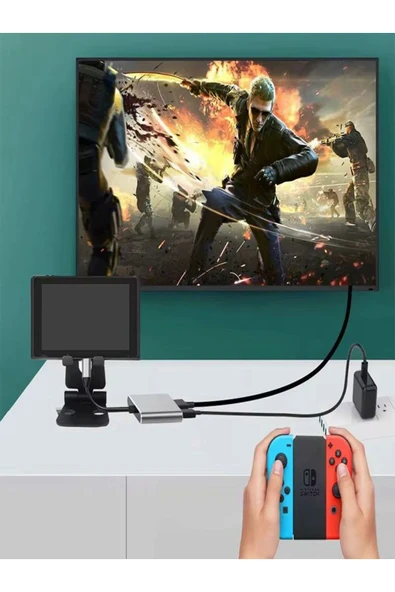 çelikwork inspiring technology FH007 3in 1 USB-C Hub USB 3.0, PD 100W Type-C, 4K/30Hz Ultra HDM & USB Çevirici Çoklayıcı Ofis - Resim 8