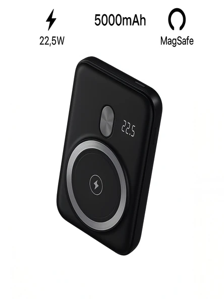DEANB Pw103 22.5w Hızlı Şarj 5000mah Kapasiteli 1type-c 1usb Powerbank Manyetik Magsafe ürün görseli 1