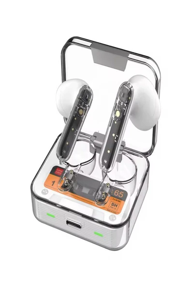 DEANB FB015 Transparan ENC IPX4 Su Geçirmez BT 5.4 Wireless Earbuds - Kulakiçi Kulaklık ürün görseli 1