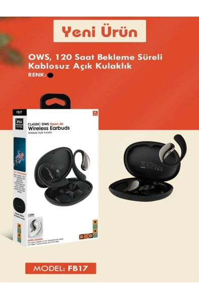 DEANB FB017 IPX4 Su Geçirmez 500mAh OWS Open Hair HD Stereo Wireless 5.4 Bluetooth Açık Kablosuz Kulaklık - 5