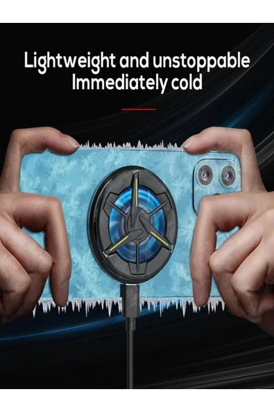 DEANB RGB ışık manyetik Radyatör telefon taşınabilir CX01 Yayın Pupg Oyun Game Alüminyum Soğutucu - Resim 3