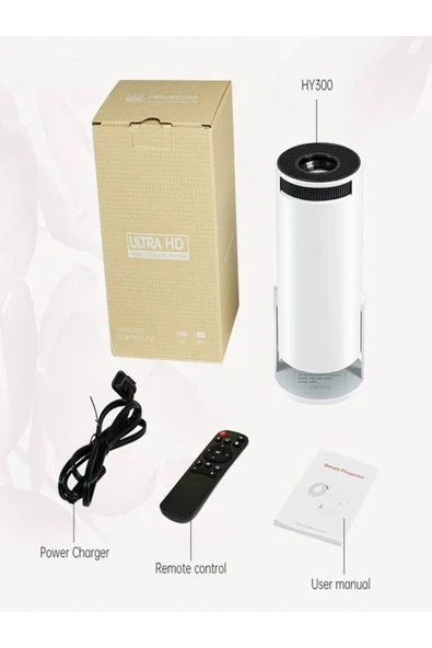 DEANB Dahili Wifi, Bluetooth, Netflx, Youtube 1280/720P 4K Full Hd Projeksiyon 11.0 Android Sinema Sistemi - 7
