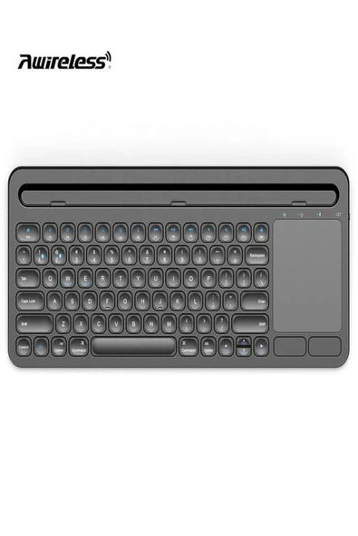 DEANB Türkçe Q, Type-c Şarjlı, Touchpad, Telefon, Tablet Standlı Bluetooth Klavye Ios/android/windows