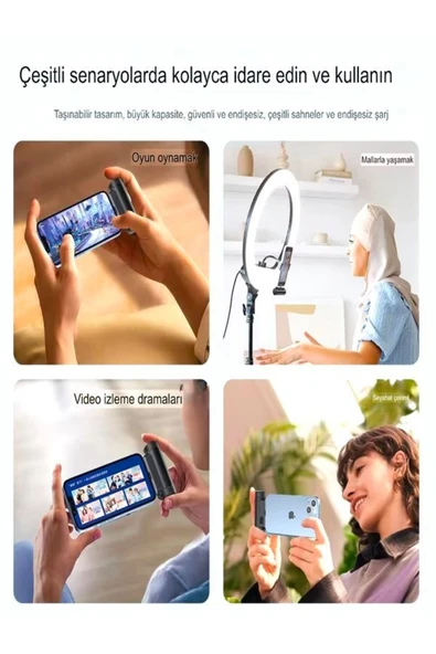 ÇELİKWORK Pwq93 5000mah Elektronik Beyaz Taşınabilir Batarya Powerbank Type-c Telefon Mini Şarj Aleti - 2