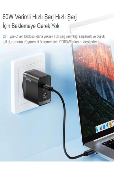 çelikwork inspiring technology Aynalı, Standlı 8-in-1 Çok Işlevli Seyahat Seti - Type-c, Usb, Micro, Lightning Port Çevirici - Resim 5