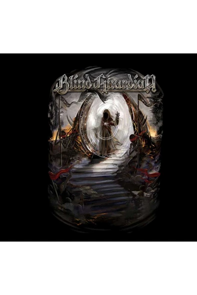 Blind Guardian Müzik, Metal Grubu Baskılı Unisex %100 Pamuk Siyah T-shirt - 2