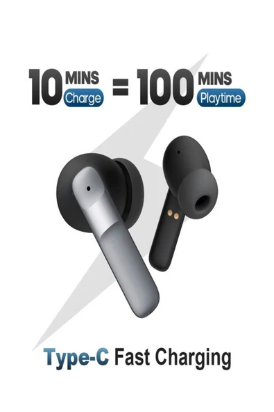 DEANB FB12 Dokunmatik ENC Wireless Gaming Earbuds – Bluetooth Kulaklık SBC/MP3/AAC, Oyuncu Kulaklıkları - 2