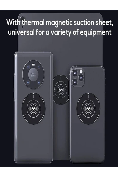 DEANB RGB ışık manyetik Radyatör telefon taşınabilir CX01 Yayın Pupg Oyun Game Alüminyum Soğutucu - Resim 6