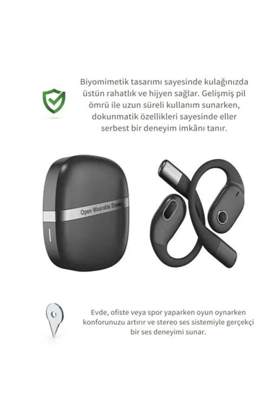 DEANB Fb7 400mah Biyomimetik Tasarımlı Stereo Bluetooth 5.3 Kablosuz Hd Kablosuz Dokunmatik Tws Kulaklık - 3