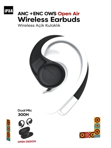 DEANB IPX4 Su geçirmez ANC - ENC Gürültü Önleyici Kablosuz Elektronik 5.4 Bluetooth Dokunmatik Kulaklık ürün görseli 1