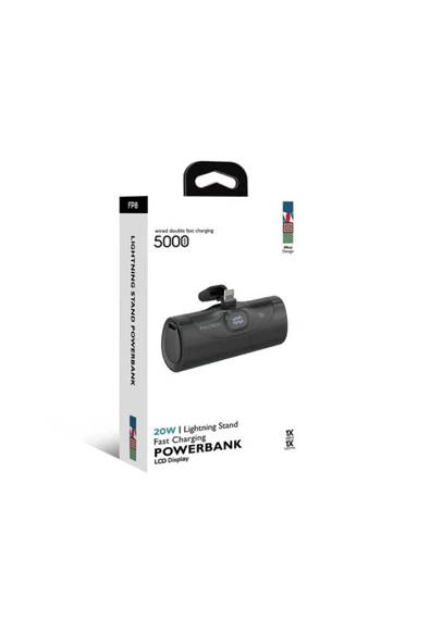 ÇELİKWORK Fp8 5000mah Lightning Iphone Uyumlu 20w Ultra Hızlı Şarj Taşınabilir Batarya Lcd Powerbank - 7