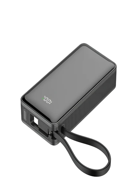 ÇELİKWORK PW109 10000mAh 22.5W Hızlı Şarj Dahili TYPE-C Kablo USB-TYPE-C Giriş Powerbank Digital Display - Resim 5