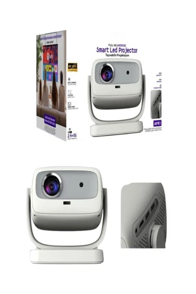 DEANB APR01 4K UHD Akıllı Taşınabilir LED Projeksiyon Cihazı Full HD 2.4+5G Wi-Fi Ev Sineması Projeksiyonu - 1
