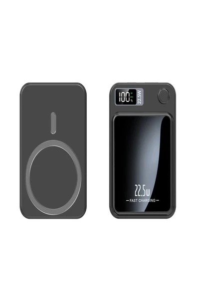 çelikwork inspiring technology 10000mh Kablolu 22.5w Iphone Magsafe 15w Elektronik Taşınabilir Batarya Powerbank Telefon Şarj Aleti - Resim 7