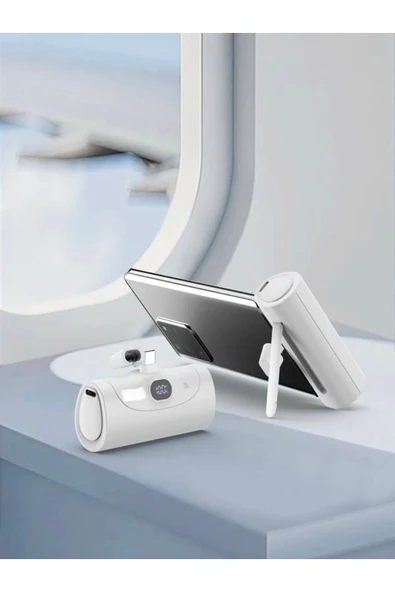 ÇELİKWORK Fp07 5000mah Type-c 20w Ultra Hızlı Fast Şarj Elektronik Taşınabilir Batarya Lcd Mini Powerbank - Resim 3