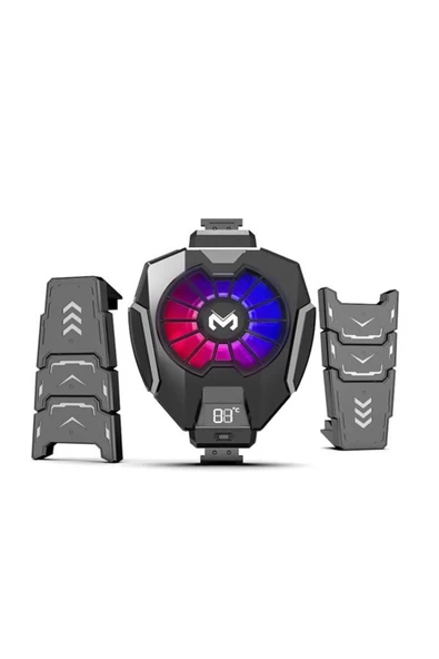 DEANB DL-5 Tablet Telefon Soğutucu Sessiz 7500rpm Lcd Gösterge RGB Işık Radyatör 2,2/12,9inch ürün görseli 1