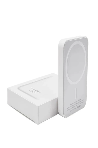 çelikwork inspiring technology 5000mah Kablosuz Magsafe Powerbank - Taşınabilir Beyaz Batarya, Iphone Telefon Şarj Aleti ürün görseli