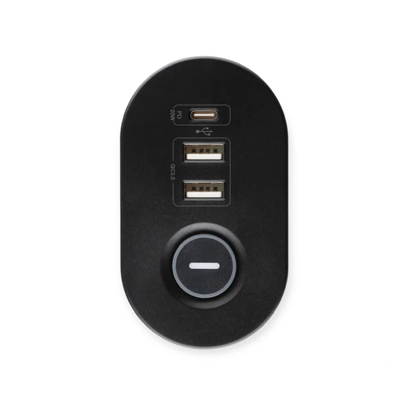 ÇELİKWORK Masa Tutacaklı Akım Korumalı 2xusb-a, 3'lü Priz, Pd 20w 1usb-c Tepe-c Çoklayıcı Tutacaklı Priz - Resim 6