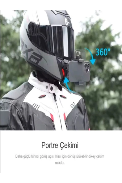 DEANB Motosiklet Telefon - Aksiyon Kamera Tutucu (4.0-6.9 İnç) – Motor Kask Aksesuarı Çene Montaj - 2