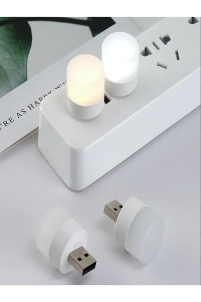 DEANB 4 Adet 6000k Usb Mini Led Gece Lambası – 5v-1a, 1w Ortam Aydınlatma Ve Uyku Işığı - 1
