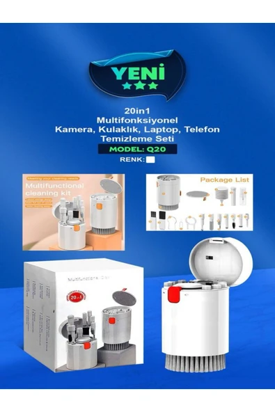 DEANB 20in1 Airpods Bluetooth Kulaklık Telefon Klavye Kamera Temizleyici Elektronik Ürün Temizleme Kiti - 8