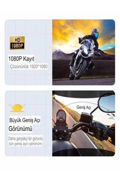 DEANB Q28 1080P 30fps HD Kameralı Motosiklet Kask İnterkom – Su Geçirmez, Bluetooth Kulaklık - Resim 2