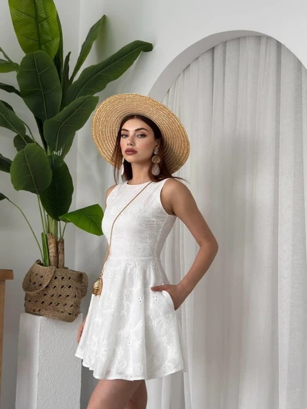 Vess Cep Detaylı Elbise - Resim 3